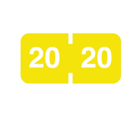 2020 Colwell Year Bands 1/2 X 1 Yellow W/Black